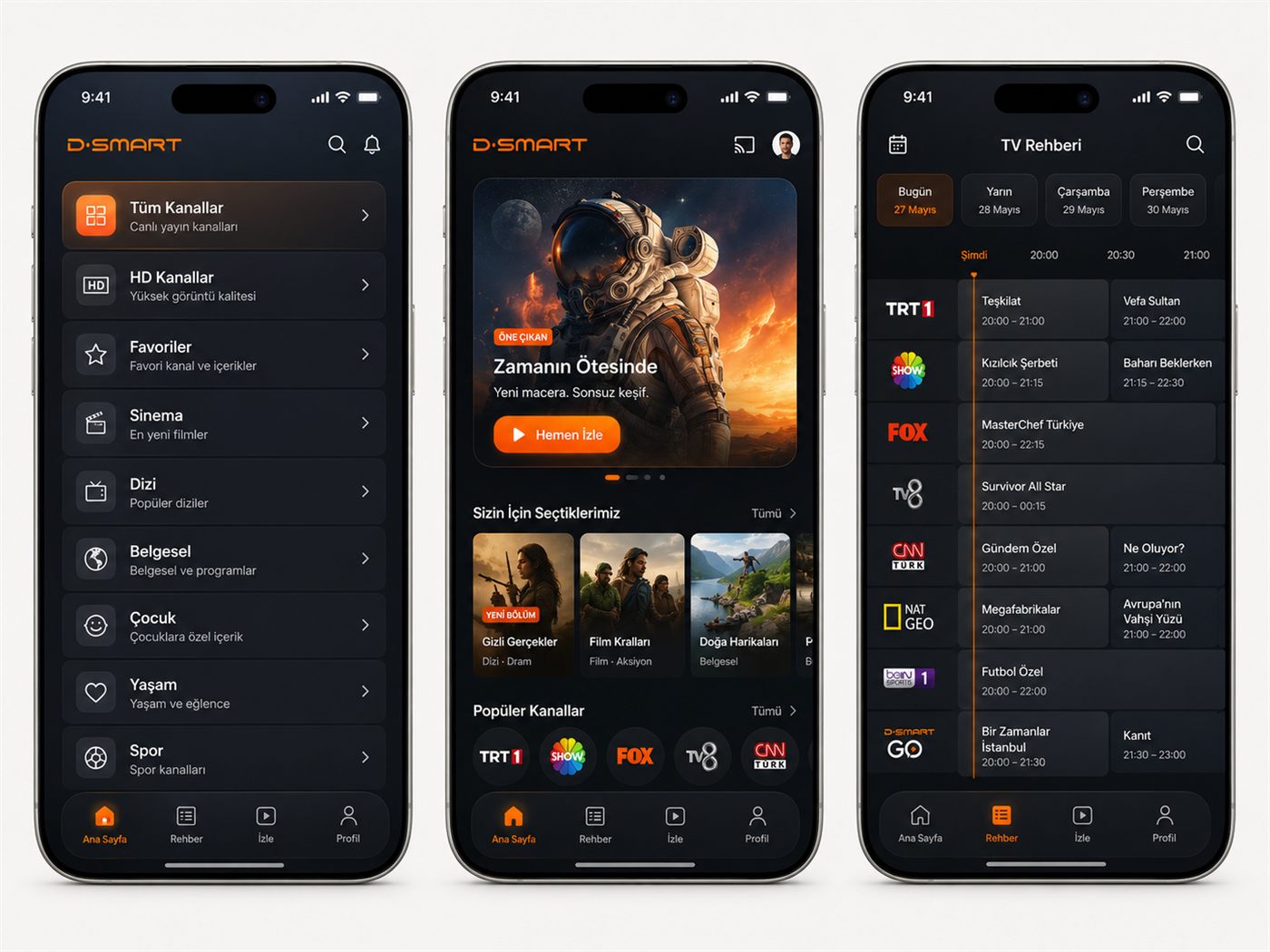 D-Smart iOS — Kanal Listesi ve Özet