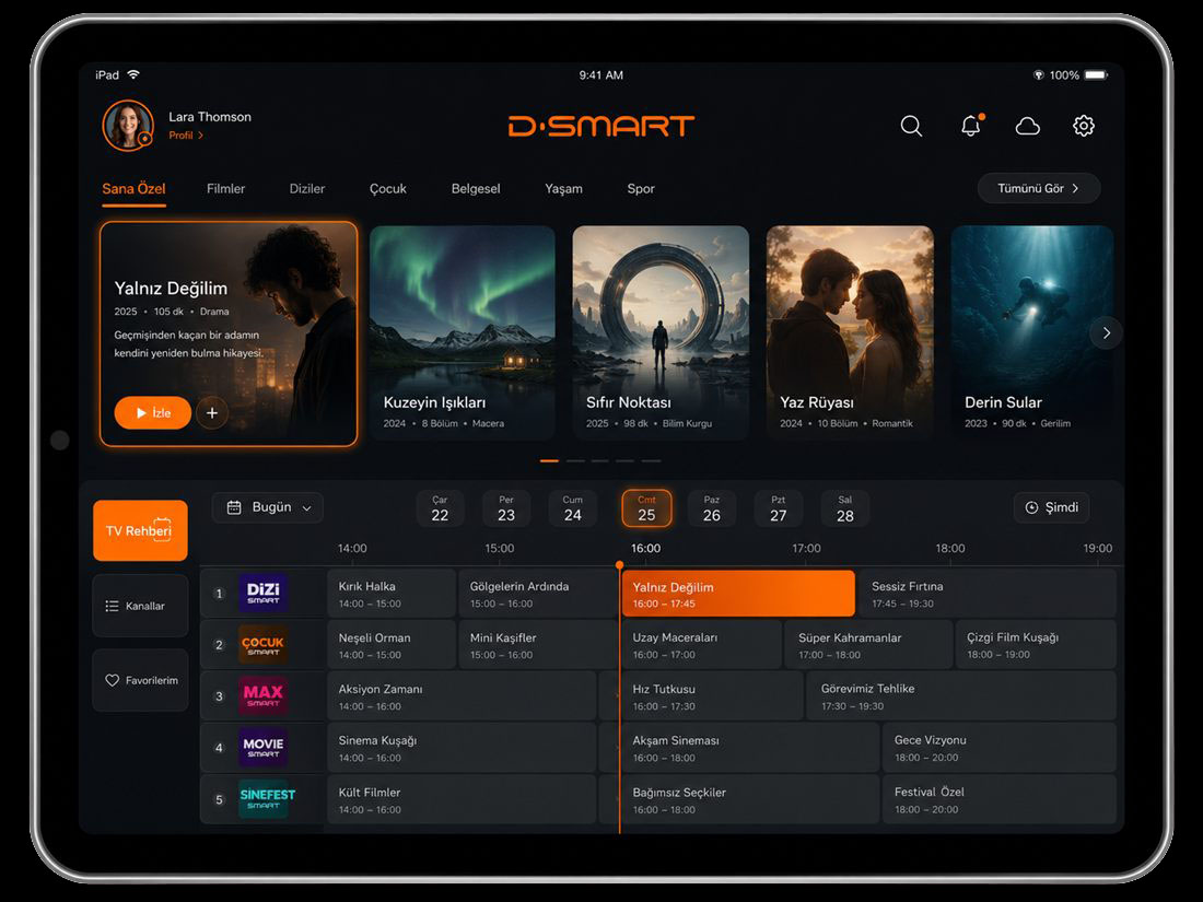D-Smart çok platformlu yayın deneyimi