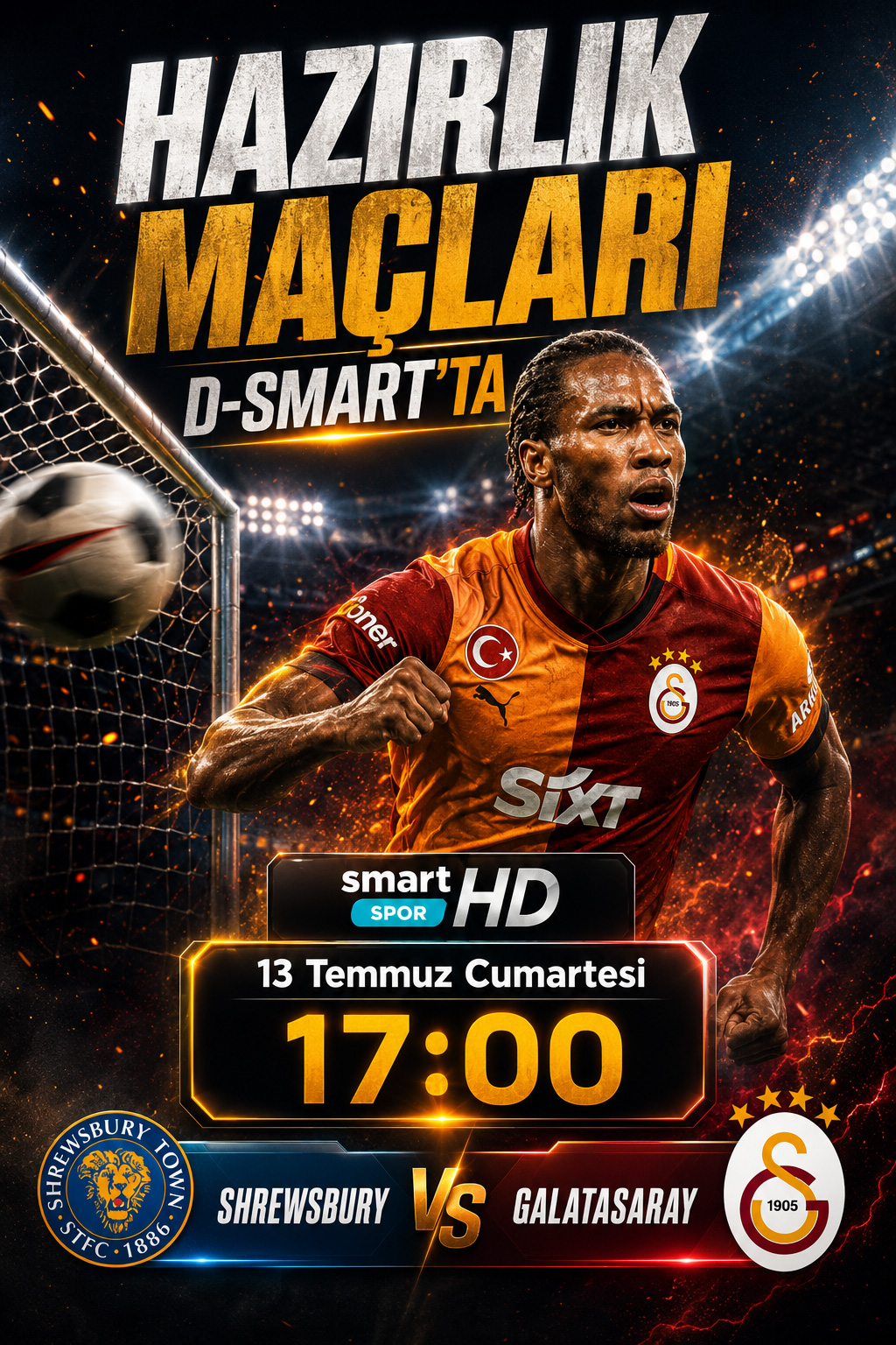 D-Smart sosyal medya — Galatasaray maç görseli