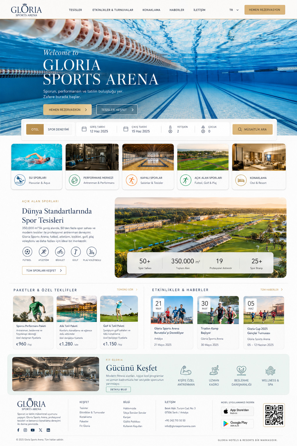 Gloria Sports Arena - Arena Web Sitesi - Anasayfa