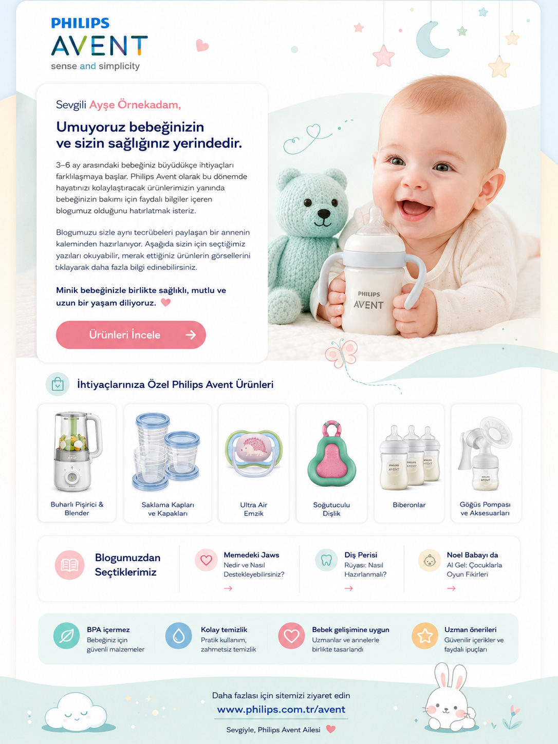 Philips Avent — E-posta şablonu 2